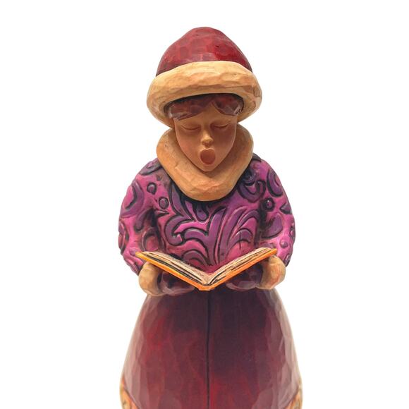 Jim Shore And God Bless You and Send You a Happy New Year Caroler 2006 - Picture 2 of 7